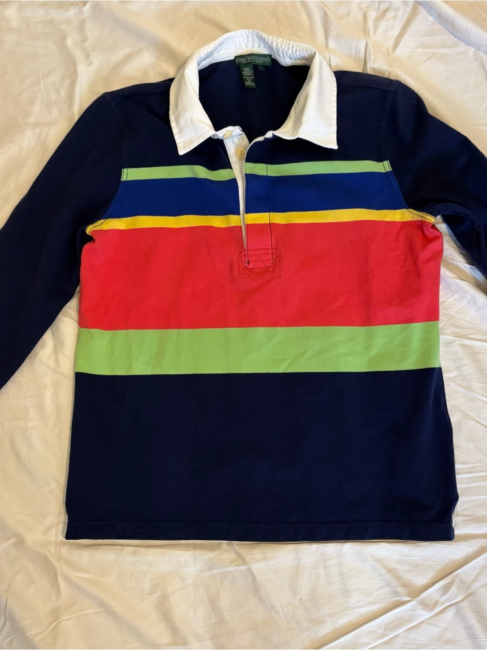 Lauren Ralph Lauren Jeans Co Womens Rugby Shirt Navy Multi Stripe